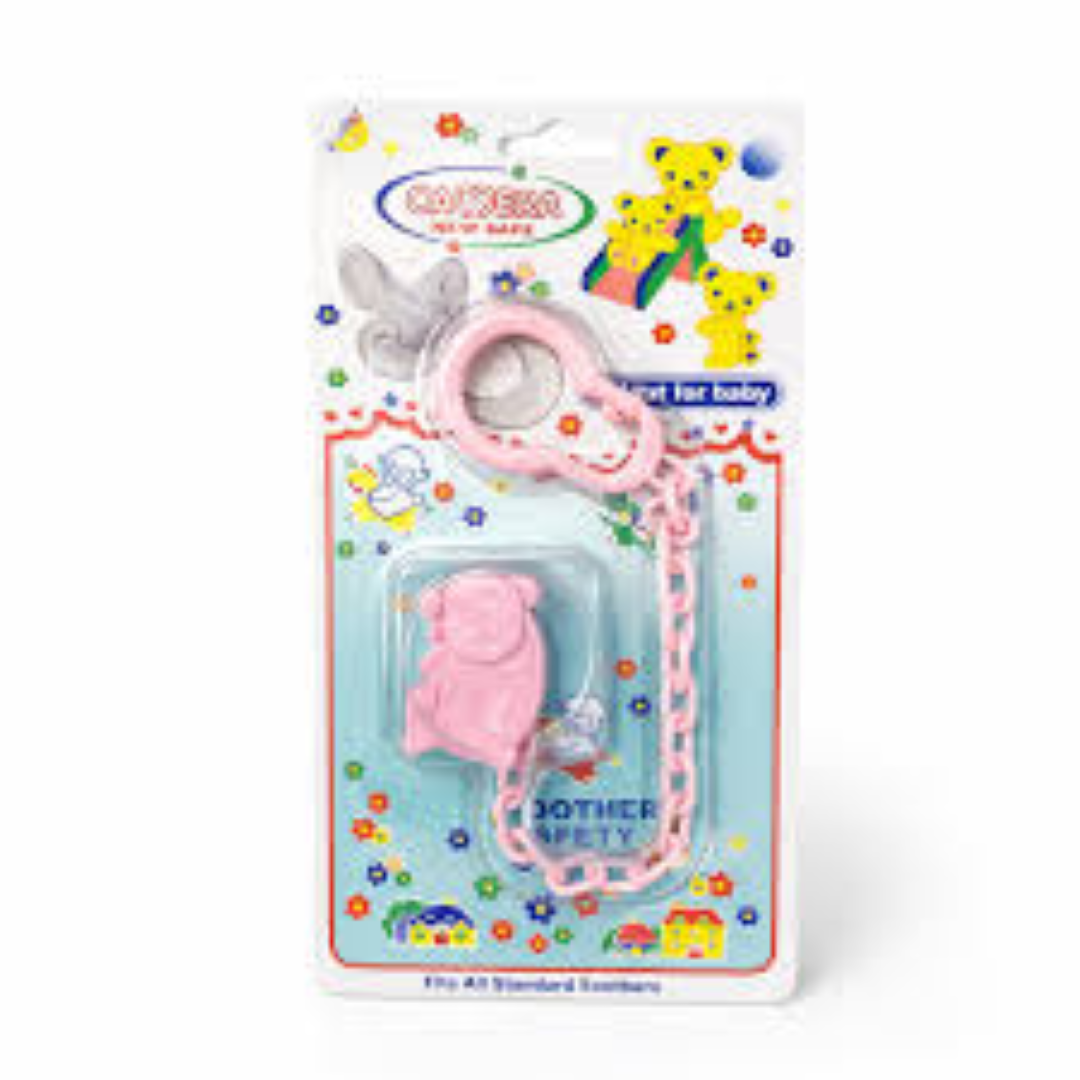 SILICONE SOOTHER & SAFETY CHAIN